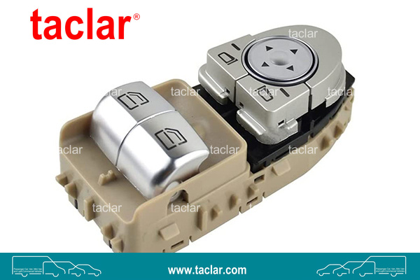 WINDOW LIFTER SWITCH FRONT LEFT BEIGE