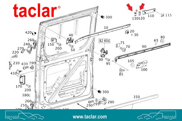 DOOR TRACK END LEFT SLIDING DOOR Set.