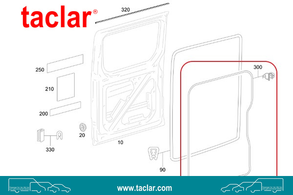 WEATHER STRIP SEAL SLIDING DOOR RIGHT