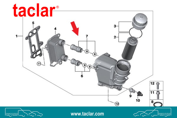 OIL COOLER PIPE CONNECTOR LONG