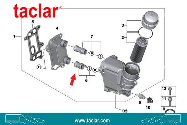 OIL COOLER PIPE CONNECTOR SHORT